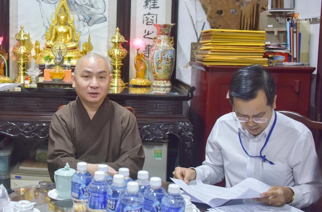 Đại đức Thích Minh Thông, trụ trì chùa Phước Hải