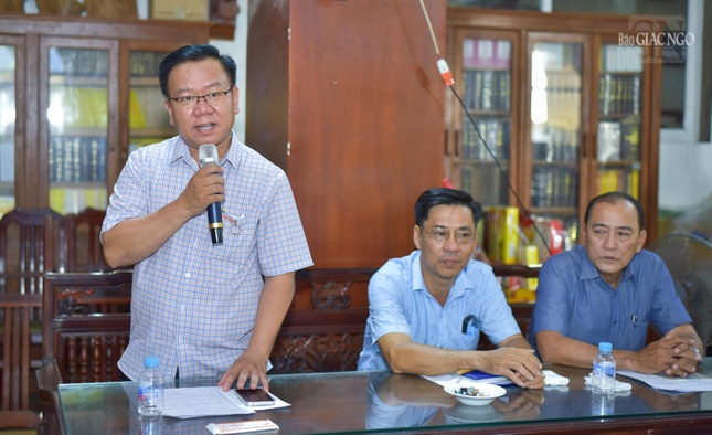 Ông Nguyễn Hòa phát biểu