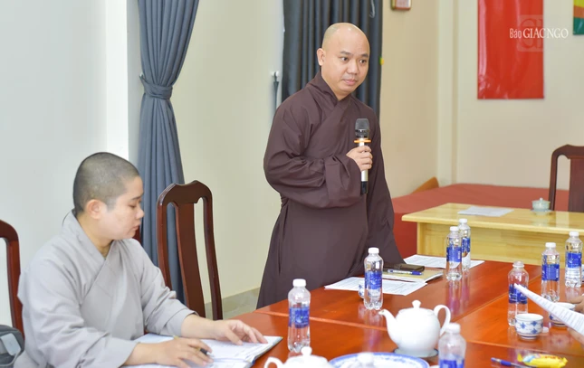 Đại đức Thích An Đạt, Phó ban Trị sự đóng góp ý kiến