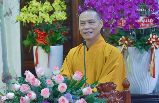 Thượng tọa Thích Trí Chơn phát biểu khai mạc