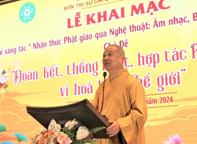 Hòa thượng Thích Thọ Lạc phát biểu khai mạc