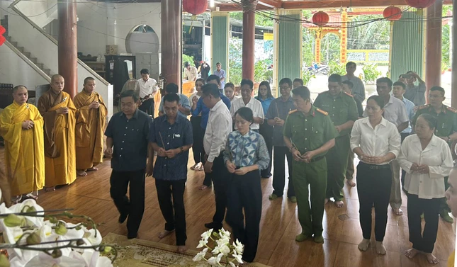 Buổi lễ diễn ra tại chùa Đức Phú - Văn phòng Ban Trị sự GHPGVN H.Nhà Bè