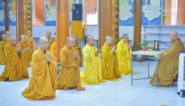 Chư Tăng H.Nhà Bè thực hiện nghi thức Tự tứ, kết thúc khóa An cư kiết hạ Phật lịch 2568