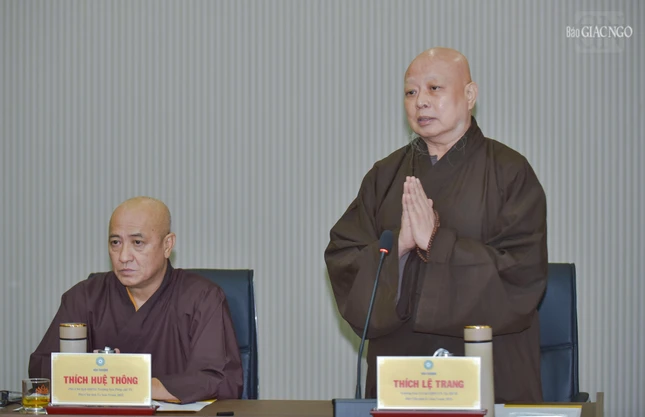 Hòa thượng Thích Lệ Trang, Trưởng ban Nghi lễ T.Ư, Trưởng ban Trị sự GHPGVN TP.HCM đóng góp ý kiến Hòa thượng Thích Lệ Trang, Trưởng ban Nghi lễ T.Ư, Trưởng ban Trị sự GHPGVN TP.HCM đóng góp ý kiến