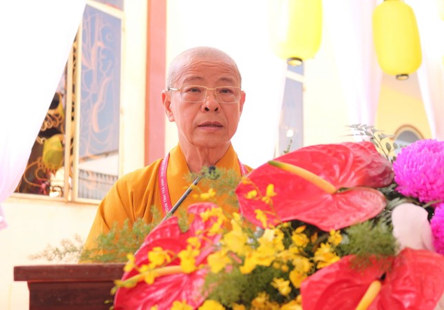 Hòa thượng Thích Trí Minh phát biểu bế mạc