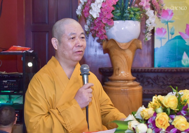 Hòa thượng Thích Thọ Lạc phát biểu khai mạc