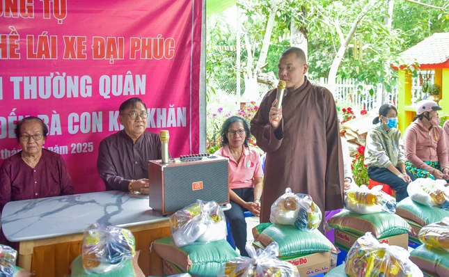 Đại đức Thích Chơn Thanh phát biểu