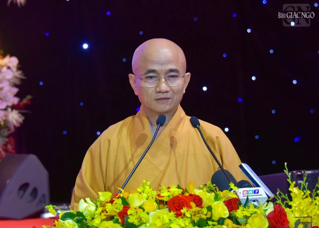 Thượng tọa Thích Thiện Quý cho biết thời gian qua Ban Trị sự GHPGVN TP.HCM đã phối hợp cùng Bộ Tư lệnh Quân khu 7 thực hiện thắng lợi nhiều nội dung, mục tiêu trong phong trào thi đua yêu nước, hộ quốc an dân