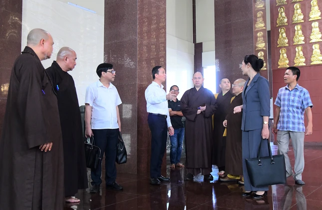 Đoàn khảo sát cơ sở hạ tầng tại Cơ sở II - Học viện Phật giáo VN tại TP.HCM
