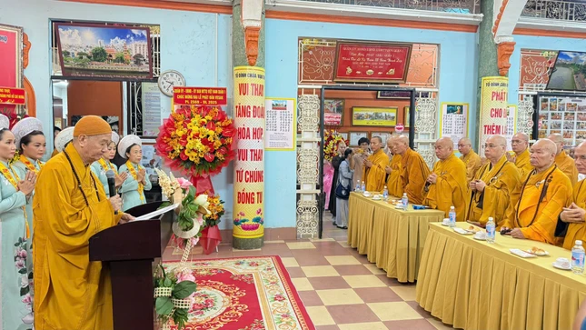 Trưởng lão Hòa thượng Thích Thanh Hùng đọc Thông điệp Đại lễ Phật đản Phật lịch 2569