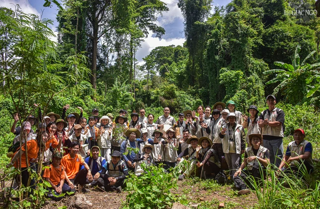 Chương trình đã trồng hơn 200 cây xanh tại Khu bảo tồn thiên nhiên núi Ông