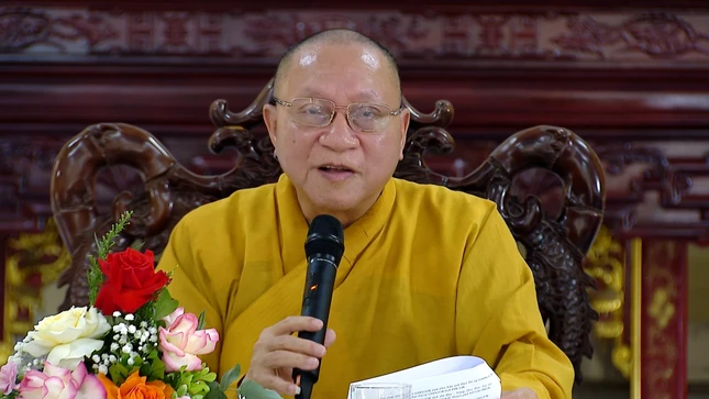 Hòa thượng Thích Gia Quang phát biểu