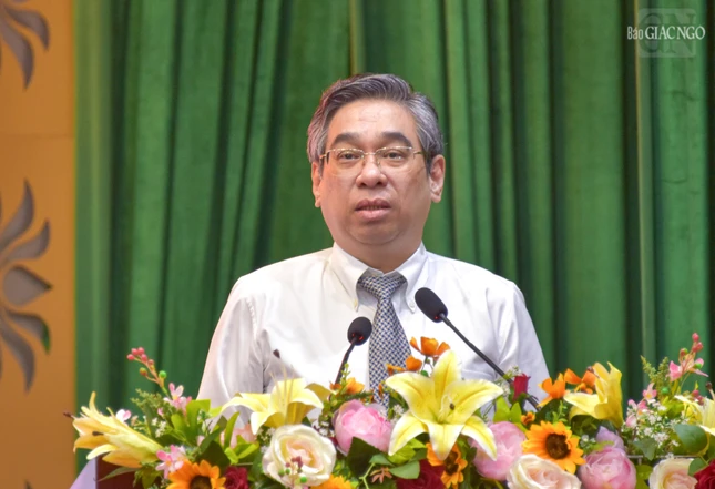 Phó Bí thư Thành ủy Nguyễn Phước Lộc phát biểu