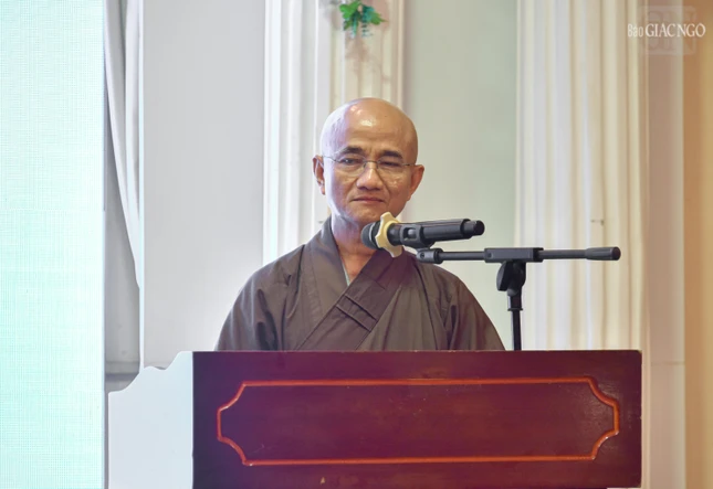 Thượng tọa Thích Thiện Quý phát biểu Thượng tọa Thích Thiện Quý phát biểu