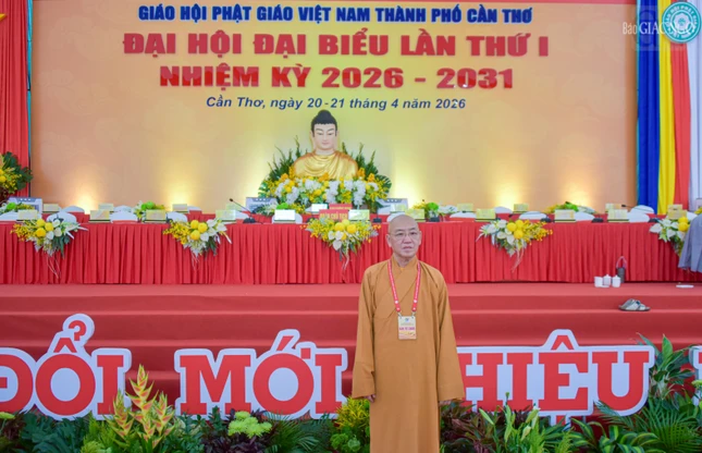 Đại hội đại biểu Phật giáo TP.Cần Thơ lần thứ I, nhiệm kỳ 2026-2031 với chủ đề “Kỷ cương - Đổi mới - Hiệu lực - Hiệu quả” được tổ chức tại thiền viện Trúc Lâm Phương Nam