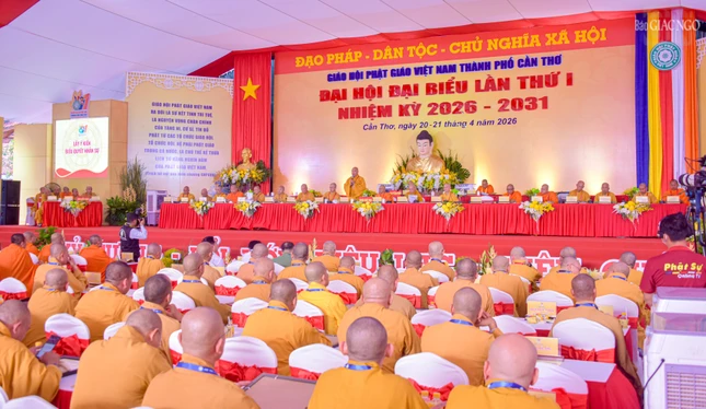 Phiên chính thức Đại hội đại biểu Phật giáo TP.Cần Thơ lần thứ I, nhiệm kỳ 2026-2031 sẽ diễn ra vào sáng mai, 21-4 tại thiền viện Trúc Lâm Phương Nam