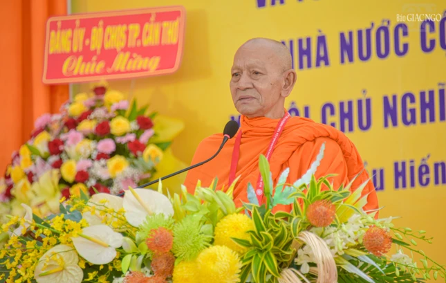 Hòa thượng Đào Như phát biểu khai mạc