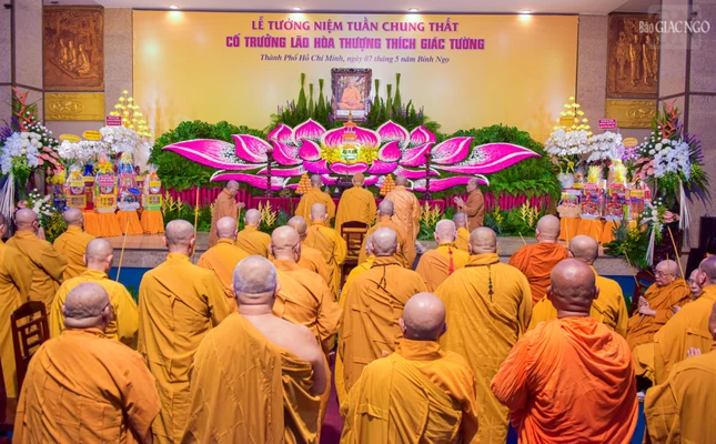 Lễ tưởng niệm tuần chung thất Trưởng lão Hòa thượng Thích Giác Tường tại pháp viện Minh Đăng Quang