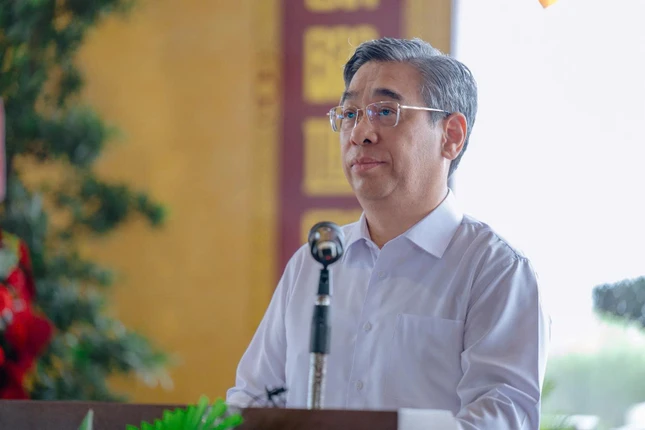 Ông Nguyễn Phước Lộc phát biểu tại buổi lễ - Ảnh: Đăng Huy