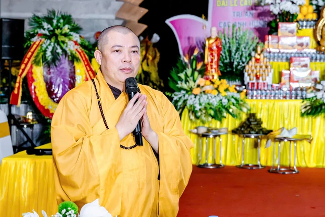 Thượng tọa Thích Tâm Chính phát biểu Thượng tọa Thích Tâm Chính phát biểu