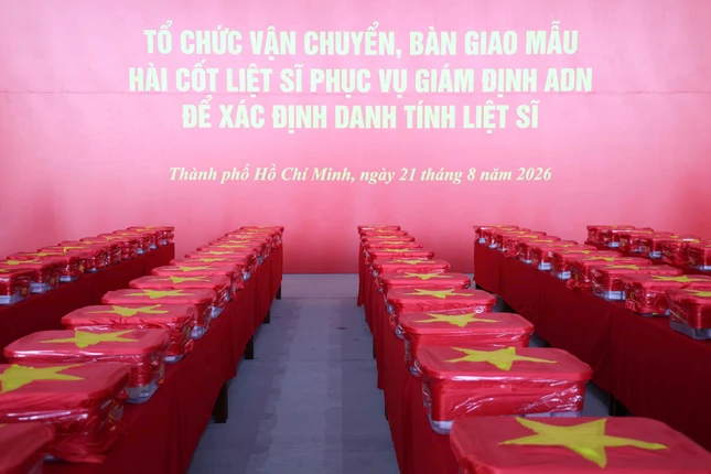 7.104 mẫu hài cốt liệt sĩ sẽ được giám định ADN nhằm xác định danh tính