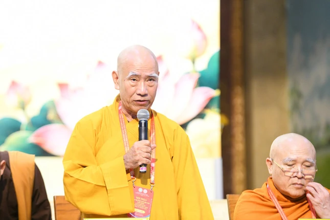 Thượng tọa Thích Tâm Đức phát biểu đúc kết Thượng tọa Thích Tâm Đức phát biểu đúc kết