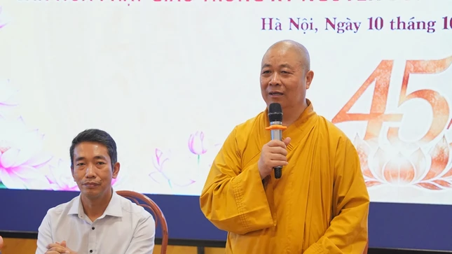 Hòa thượng Thích Thọ Lạc phát biểu khai mạc - Ảnh: Tiến Lộc