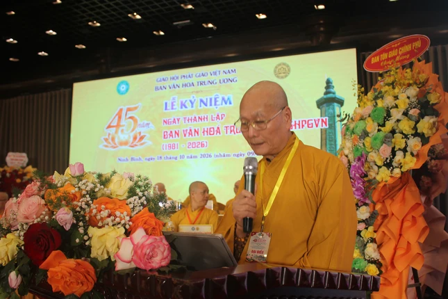 Hòa thượng Thích Hải Ấn phát biểu khai mạc