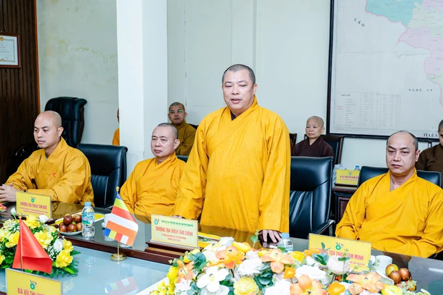 Thượng tọa Thích Tâm Chính cảm ơn tình cảm của lãnh đạo tỉnh Thanh Hóa