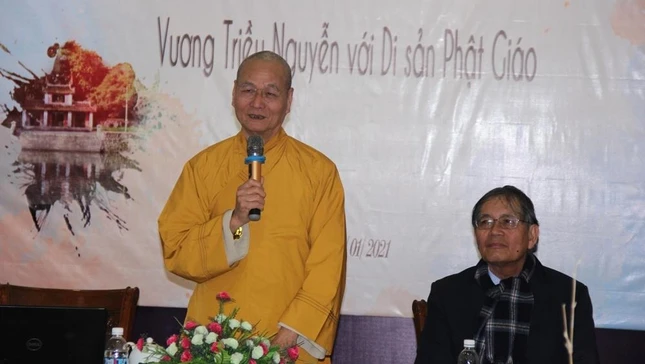 Hòa thượng Thích Hải Ấn phát biểu