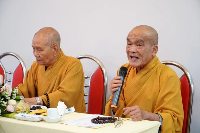 Hòa thượng Thích Giác Liêm, Phó Trưởng ban Thường trực Ban Nghi lễ Trung ương phát biểu Hòa thượng Thích Giác Liêm, Phó Trưởng ban Thường trực Ban Nghi lễ Trung ương phát biểu