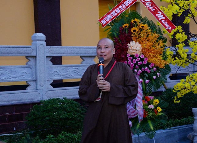 Đại đức Thích Tâm Hoa phát biểu