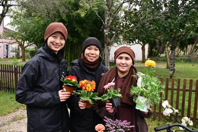 Làng Mai cũng là Viện Cao đẳng Phật học, nơi đào tạo các vị giáo thọ xuất gia và tại gia