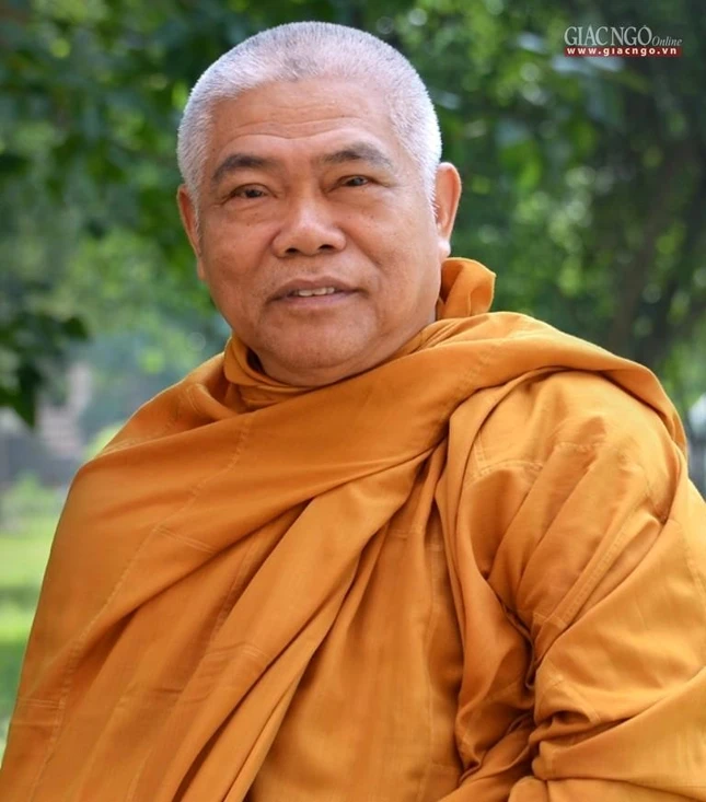 Hòa thượng Thích Giác Toàn, Trưởng ban Thường trực giáo phẩm Hệ phái Khất sĩ - Thành viên sáng lập GHPGVN (Ảnh: Bảo Toàn/BGN)