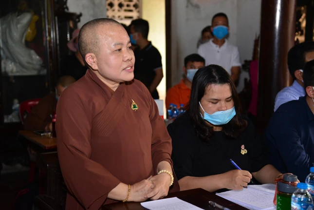 Ni sư Thích Tâm Chính - Ủy viên Thường trực, Trưởng ban Trị sự GHPGVN quận Hải An - Ảnh: Thành Trung Ni sư Thích Tâm Chính - Ủy viên Thường trực, Trưởng ban Trị sự GHPGVN quận Hải An - Ảnh: Thành Trung