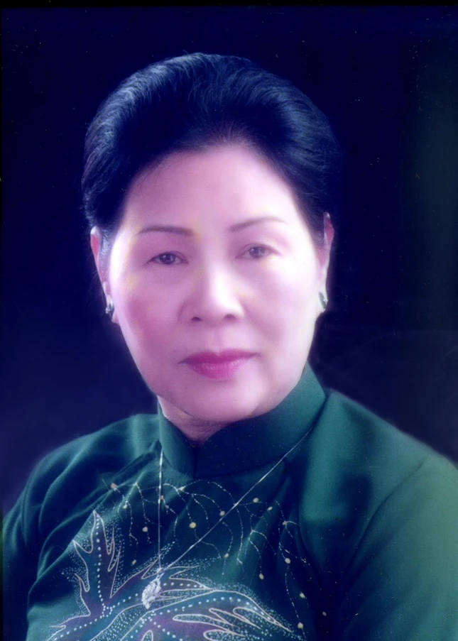 Chân dung nữ Phật tử Nguyên Đào, nguyên Trưởng ban Bảo trợ Trường Cao cấp Phật học VN tại TP.HCM (nay là Học viện Phật giáo VN tại TP.HCM) từ khóa I đến khóa IV - Ảnh: TVVH