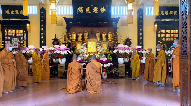 Lễ cung tiến giác linh tại Tổ đường