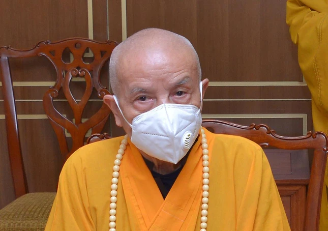 Trưởng lão Hòa thượng Thích Thanh Dũng, Phó Pháp chủ kiêm Chánh Thư ký Hội đồng Chứng minh GHPGVN - Ảnh: Bảo Toàn/BGN