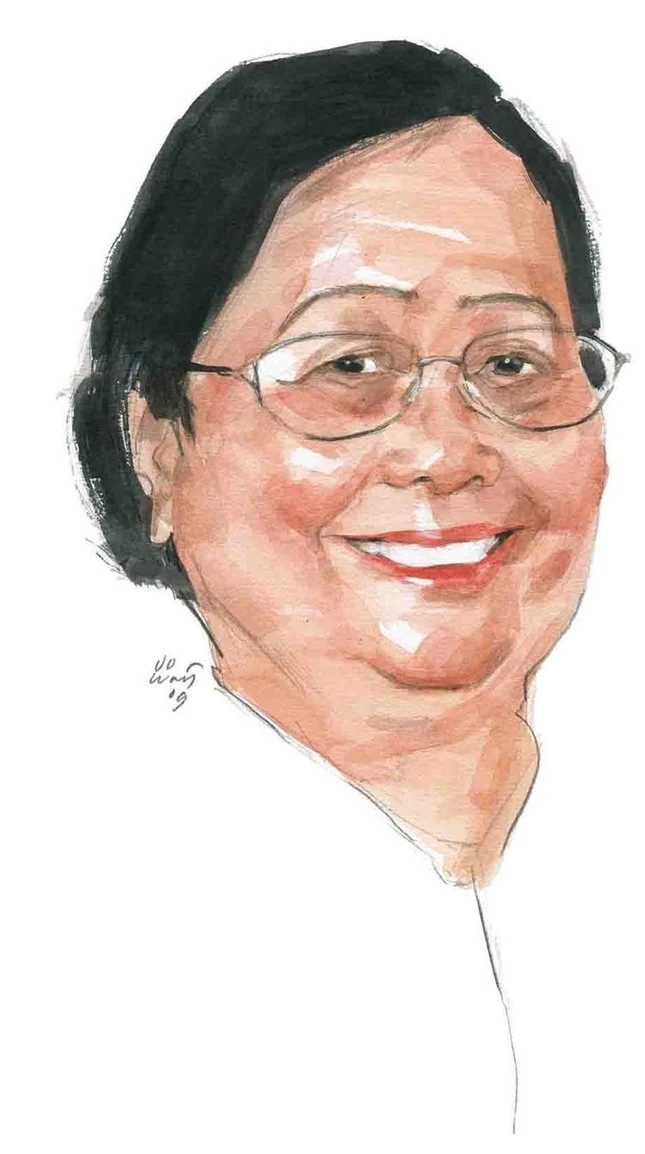 Chân dung nhà thơ "Còn gặp nhau thì hãy cứ vui" - Ký họa của Hoàng Tường