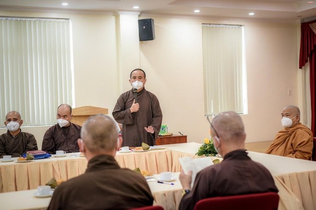 Thượng tọa Thích Tâm Hải, Phó Tổng biên tập kiêm Thư ký tòa soạn phát biểu