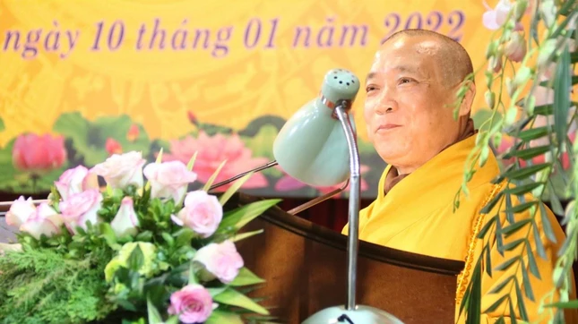 Hòa thượng Thích Bảo Nghiêm, Cựu Tăng sinh khóa I Trường Cao cấp Phật học VN tại Hà Nội phát biểu