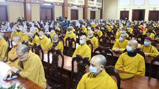 Hiện tại Học viện có 12 lớp với gần 600 Tăng Ni sinh