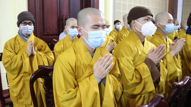 Vì điều kiện dịch bệnh, Đại lễ được tổ chức trong phạm vi nội bộ nhưng vẫn đảm bảo sự trang nghiêm