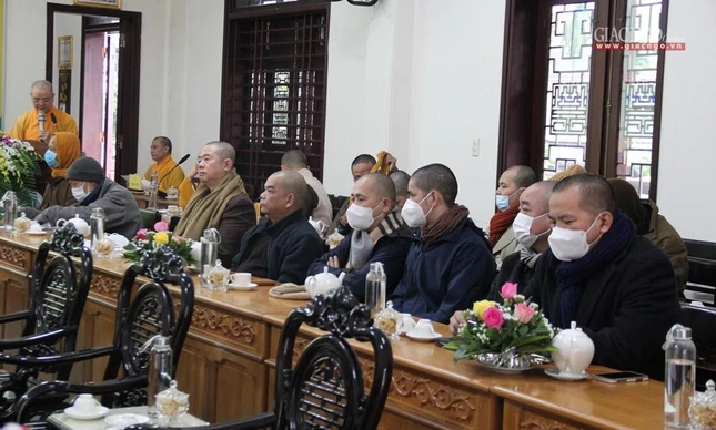 Chư Tăng các ban ngành, đơn vị Giáo hội trên địa bàn tỉnh Thừa Thiên Huế tham dự