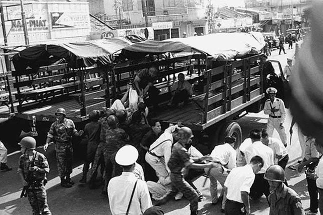 Chùa chiền bị phong toả, Tăng Ni, Phật tử bị chính quyền Ngô Đình Diệm bắt bớ, khủng bố và đàn áp...