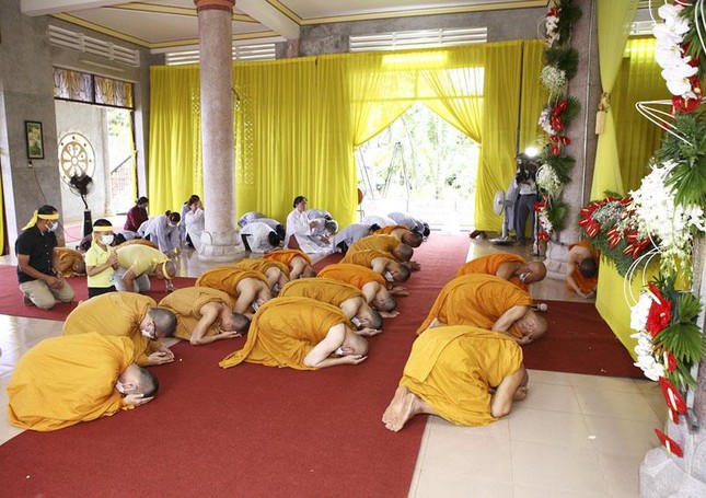 Tang lễ Trương lão Hòa thượng Thích Giác Thanh cử hành tại tịnh xá Ngọc Nguyên