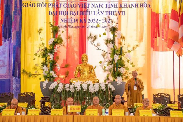 Hòa thượng Thích Huệ Trí phát biểu