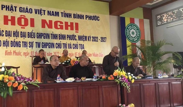 Hòa thượng Thích Huệ Thông, Phó Tổng Thư ký Hội đồng Trị sự kiêm Chánh Văn phòng II Trung ương công bố quyết định công cử Thượng tọa Thích Đức Thiện đảm nhiệm Trưởng ban Trị sự GHPGVN tỉnh Bình Phước nhiệm kỳ 2017-2022, thay Hòa thượng Thích Thiện Pháp đã xin từ nhiệm trước đó