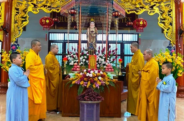 Linh vị được thờ tại đây để cầu nguyện cho đến ngày thỉnh về Việt Nam Quốc Tự trong Đại lễ chung của Giáo hội TP.HCM tổ chức