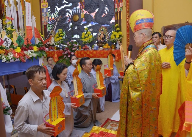 Trai đàn diễn ra trong 2 ngày tại chùa Quang Minh do Hòa thượng Thích Huệ Trí trụ trì